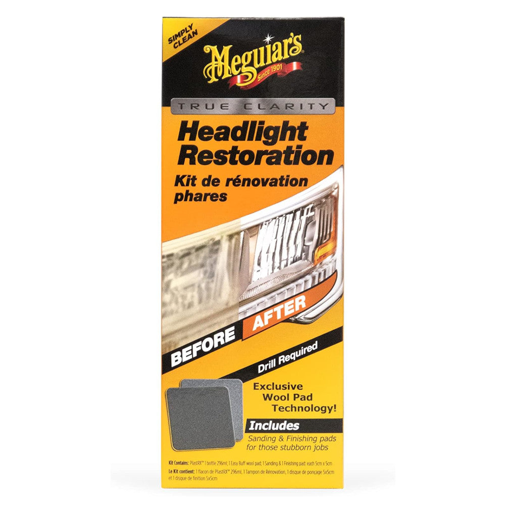 Kit Rigenerazione Fari Meguiar's (118 mL + Accessori)