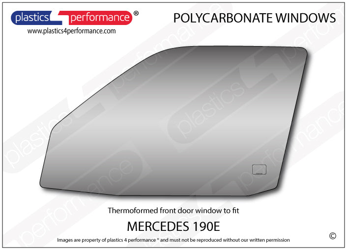 Carica immagine in Galleria Viewer, Vetri in Policarbonato per Mercedes 190 E W201
