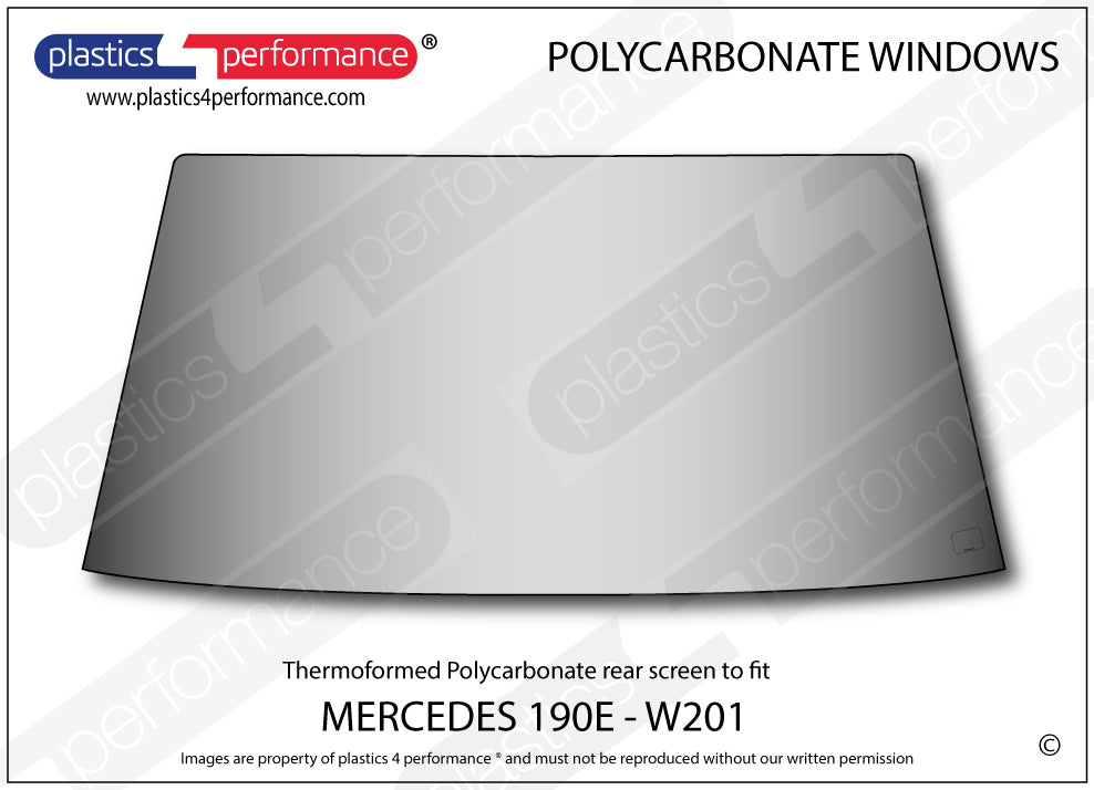 Vetri in Policarbonato per Mercedes 190 E W201