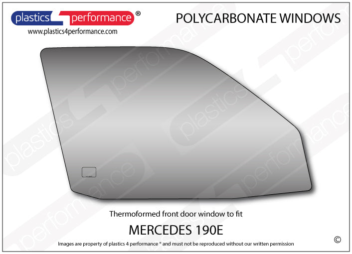 Carica immagine in Galleria Viewer, Vetri in Policarbonato per Mercedes 190 E W201
