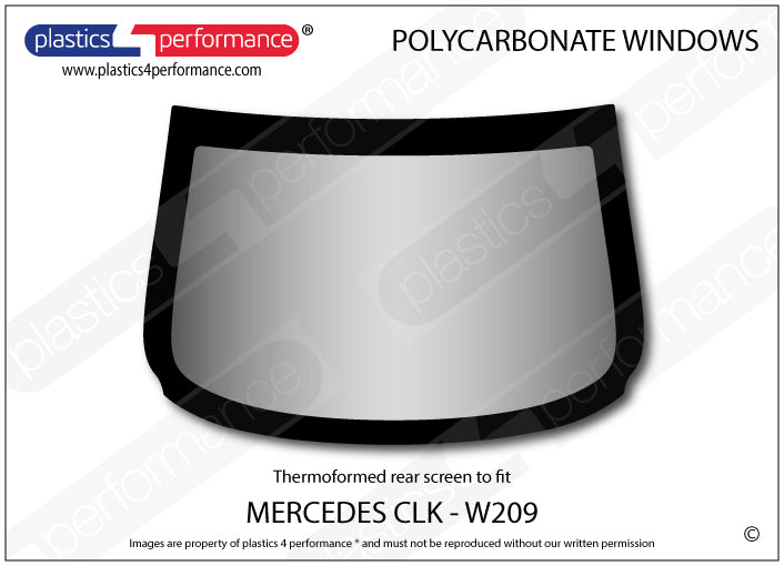 Carica immagine in Galleria Viewer, Vetri in Policarbonato per Mercedes CLK W209
