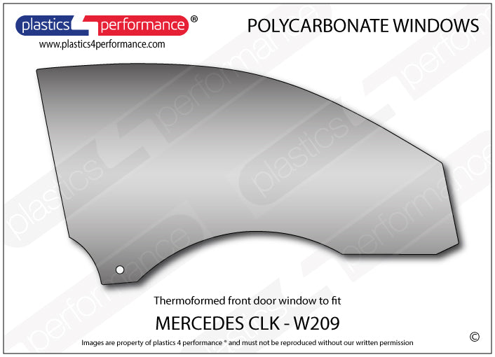 Carica immagine in Galleria Viewer, Vetri in Policarbonato per Mercedes CLK W209
