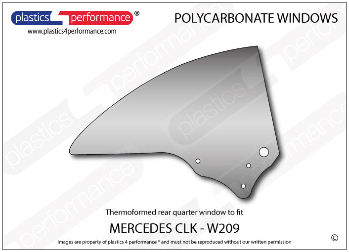 Vetri in Policarbonato per Mercedes CLK W209