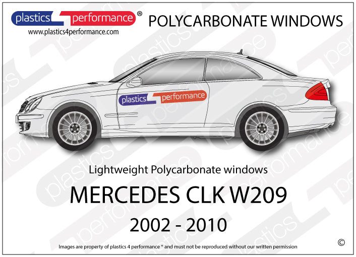 Vetri in Policarbonato per Mercedes CLK W209