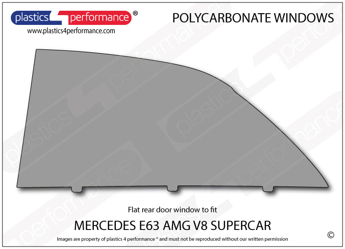 Vetri in Policarbonato per Mercedes E 63 AMG V8 Supercar