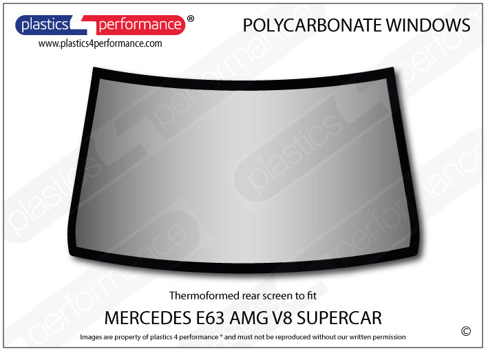 Vetri in Policarbonato per Mercedes E 63 AMG V8 Supercar