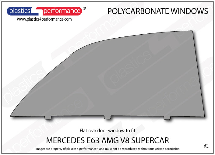 Vetri in Policarbonato per Mercedes E 63 AMG V8 Supercar