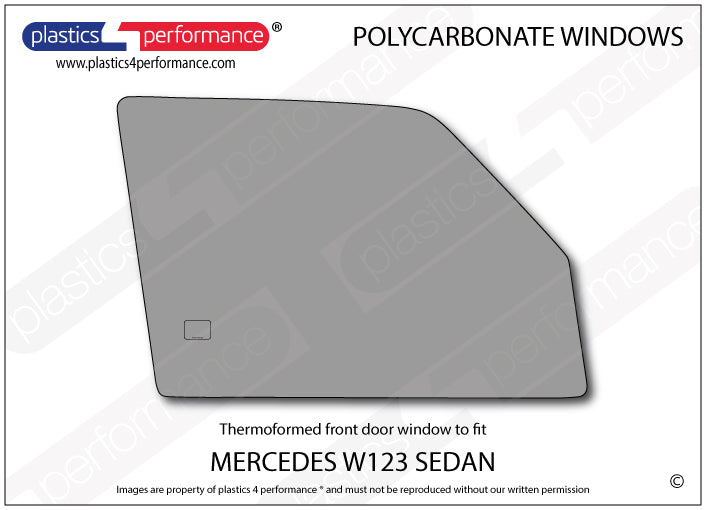 Vetri in Policarbonato per Mercedes W123 Berlina