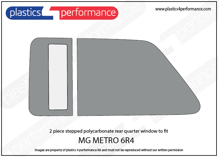 Carica immagine in Galleria Viewer, Vetri in Policarbonato per MG Metro 6R4
