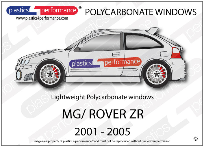 Vetri in Policarbonato per MG Rover ZR