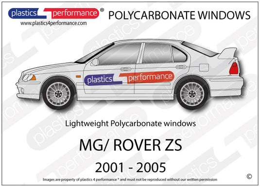 Vetri in Policarbonato per MG Rover ZS