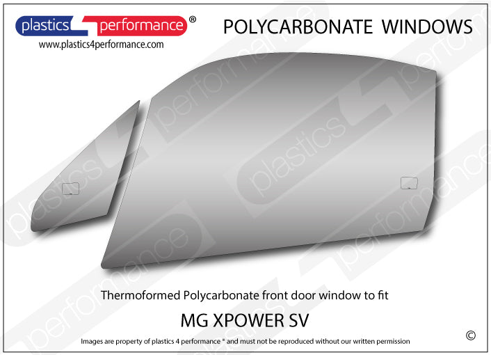 Vetri in Policarbonato per MG XPower SV