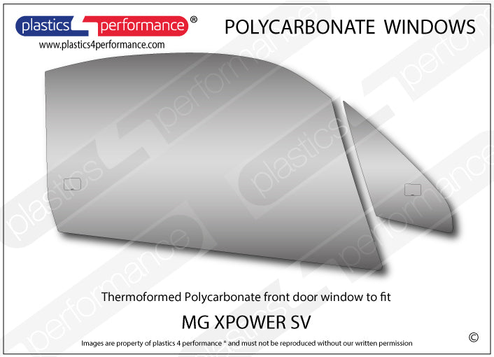 Vetri in Policarbonato per MG XPower SV