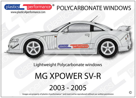 Vetri in Policarbonato per MG XPower SV