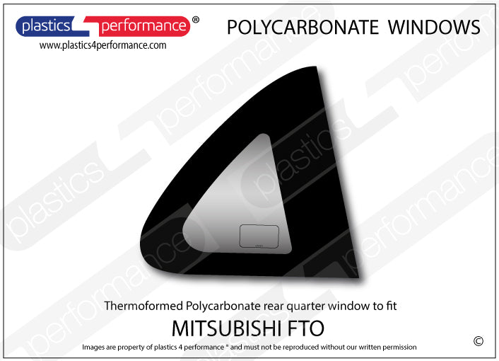 Carica immagine in Galleria Viewer, Vetri in Policarbonato per Mitsubishi FTO
