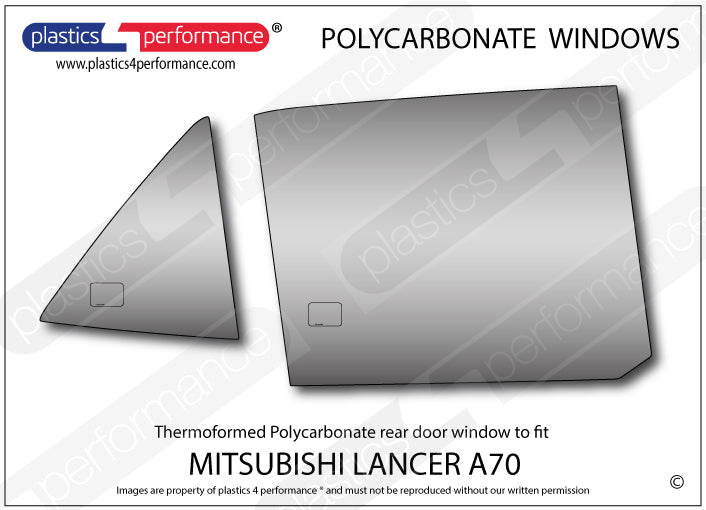 Vetri in Policarbonato per Mitsubishi Lancer A70