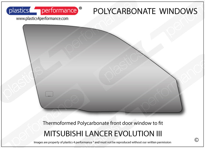 Carica immagine in Galleria Viewer, Vetri in Policarbonato per Mitsubishi Lancer Evo 3 (III)
