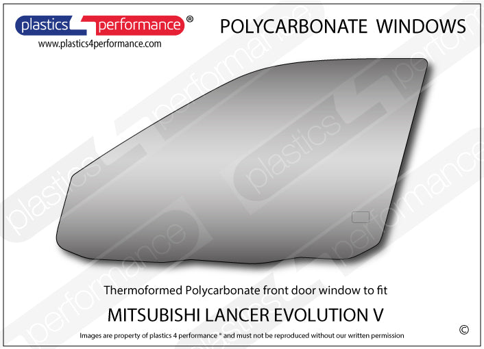 Carica immagine in Galleria Viewer, Vetri in Policarbonato per Mitsubishi Lancer Evo 5 (V)
