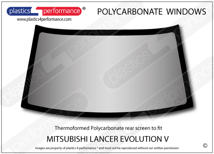 Vetri in Policarbonato per Mitsubishi Lancer Evo 5 (V)