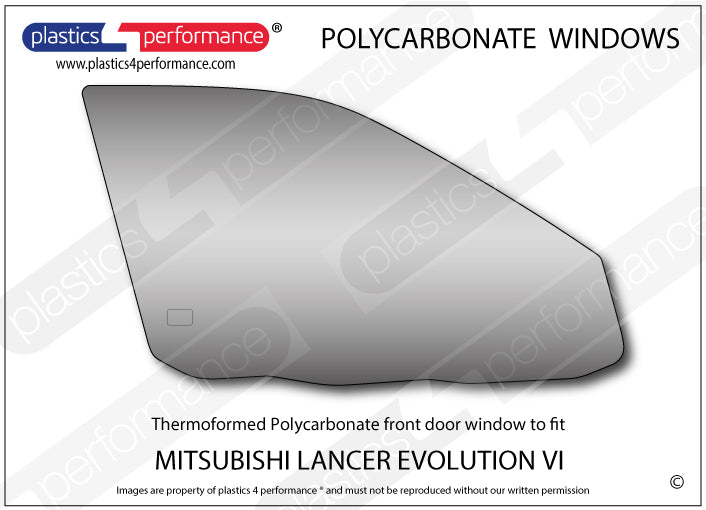 Carica immagine in Galleria Viewer, Vetri in Policarbonato per Mitsubishi Lancer Evo 6 (VI)
