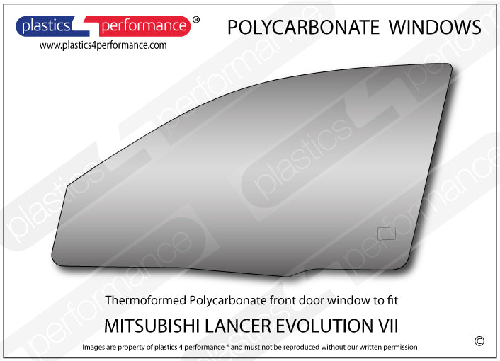 Carica immagine in Galleria Viewer, Vetri in Policarbonato per Mitsubishi Lancer Evo 7 (VII)
