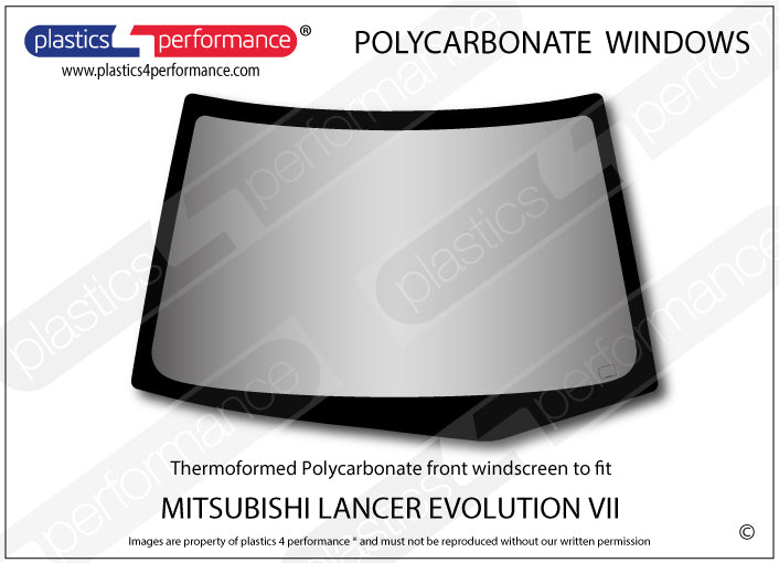 Carica immagine in Galleria Viewer, Vetri in Policarbonato per Mitsubishi Lancer Evo 7 (VII)
