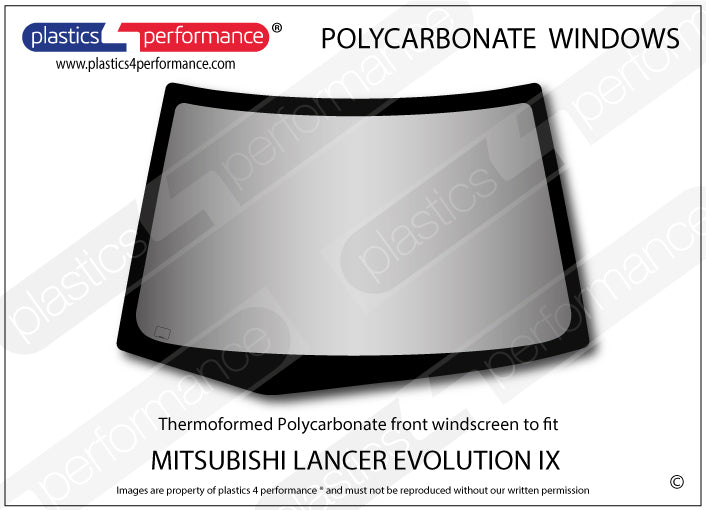 Carica immagine in Galleria Viewer, Vetri in Policarbonato per Mitsubishi Lancer Evo 9 (IX)
