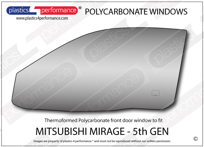 Carica immagine in Galleria Viewer, Vetri in Policarbonato per Mitsubishi Mirage CK 3 Porte
