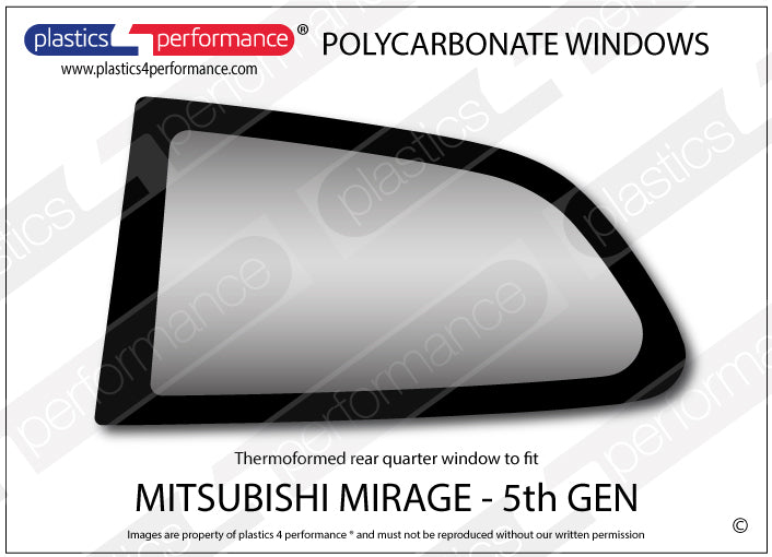 Carica immagine in Galleria Viewer, Vetri in Policarbonato per Mitsubishi Mirage CK 3 Porte
