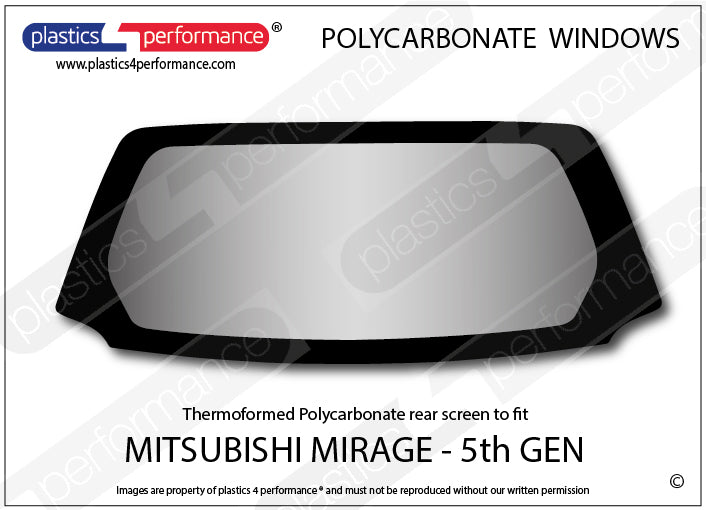 Vetri in Policarbonato per Mitsubishi Mirage CK 3 Porte