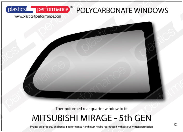 Vetri in Policarbonato per Mitsubishi Mirage CK 3 Porte