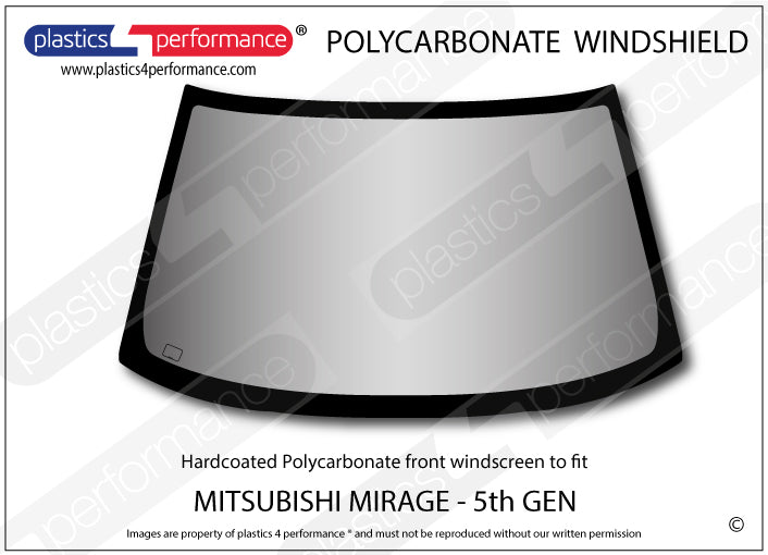 Vetri in Policarbonato per Mitsubishi Mirage CK 3 Porte