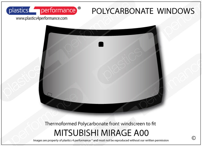 Vetri in Policarbonato per Mitsubishi Mirage A00 5 Porte