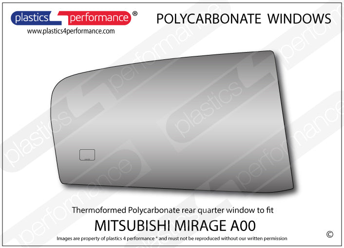 Carica immagine in Galleria Viewer, Vetri in Policarbonato per Mitsubishi Mirage A00 5 Porte
