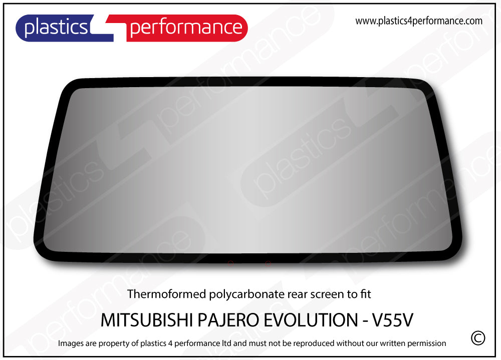 Vetri in Policarbonato per Mitsubishi Pajero Evolution V55