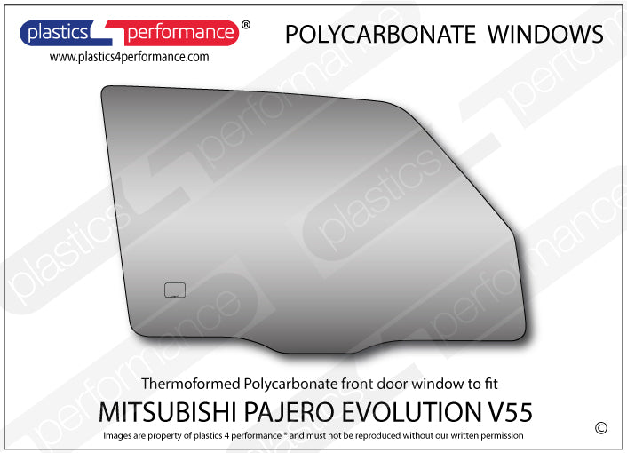 Vetri in Policarbonato per Mitsubishi Pajero Evolution V55