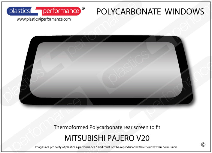 Vetri in Policarbonato per Mitsubishi Pajero V20