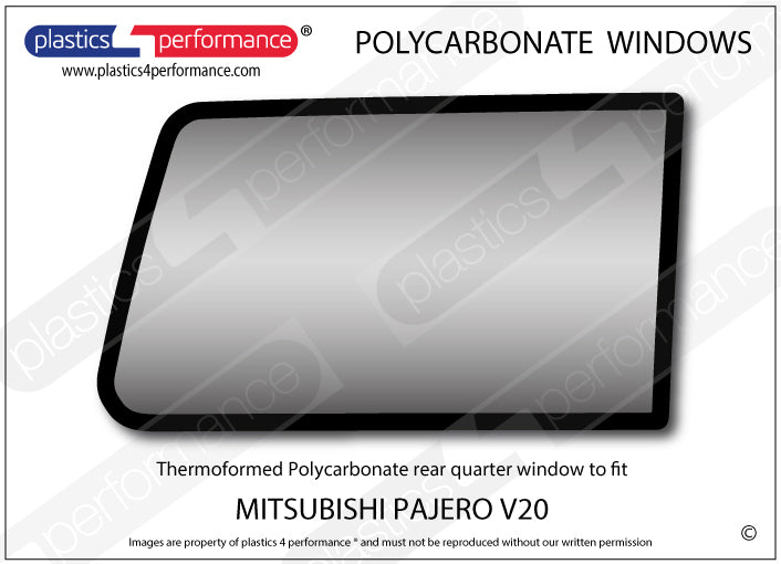 Vetri in Policarbonato per Mitsubishi Pajero V20