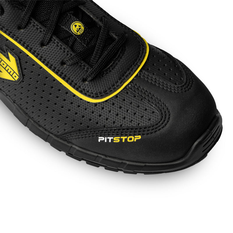 Carica immagine in Galleria Viewer, Scarpe Antinfortunistiche Momo Pit Stop - Nero (FIA)
