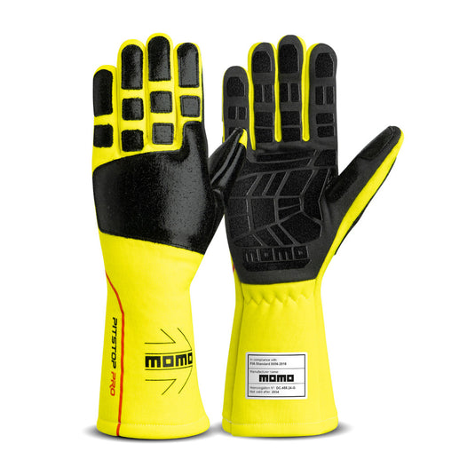 Guanti da Meccanico Momo Pit Stop Pro Giallo (FIA)