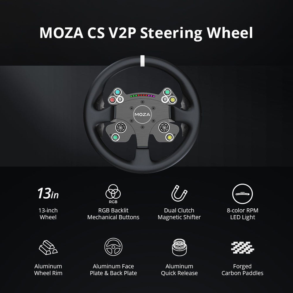 Volante sim racing Moza CS V2P