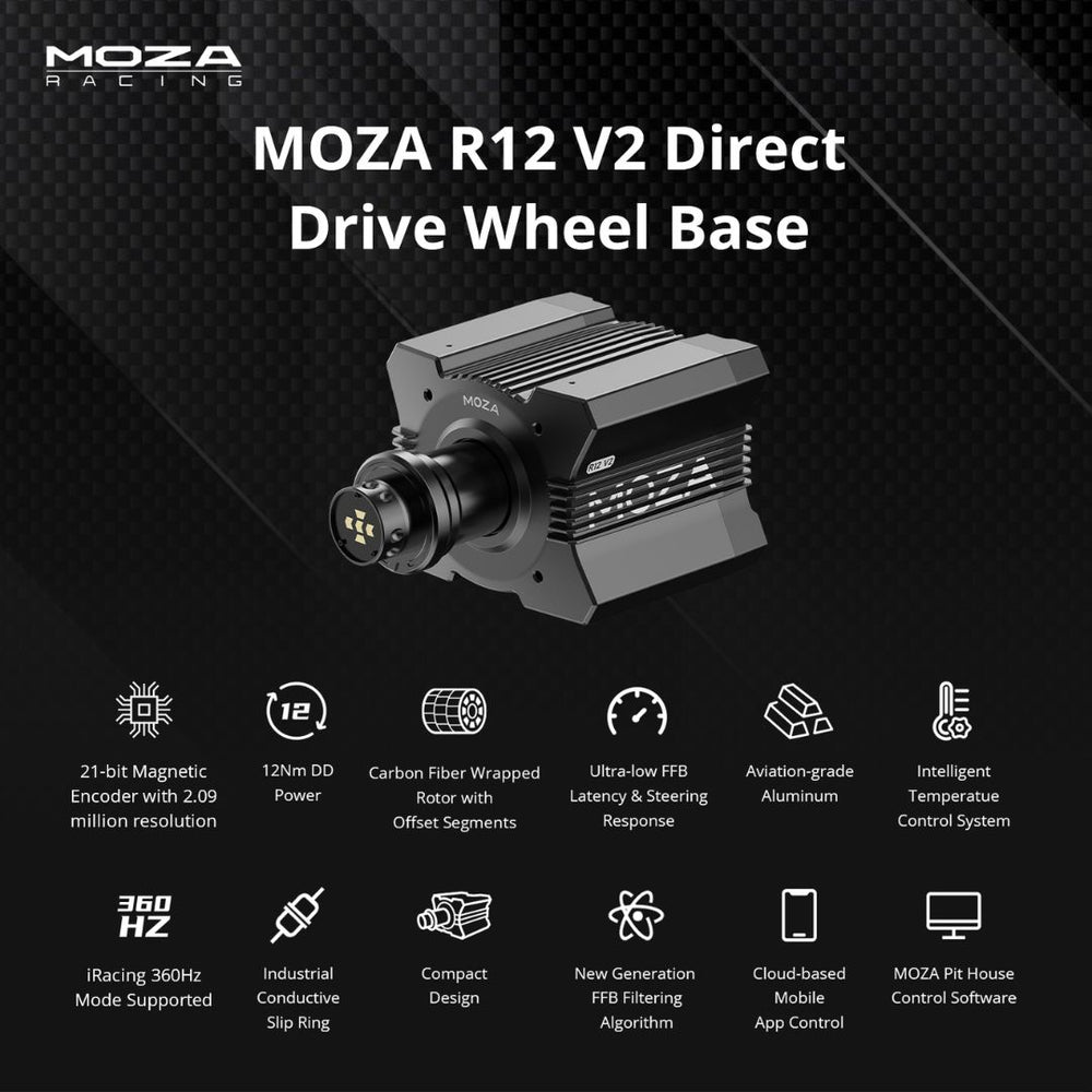 Base Direct Drive Moza R12 V2