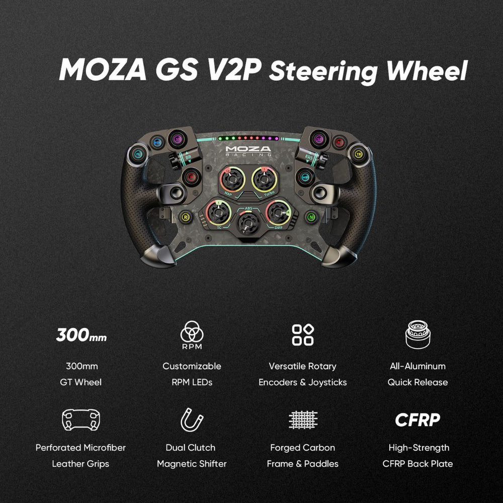 Volante sim racing Moza GS V2P