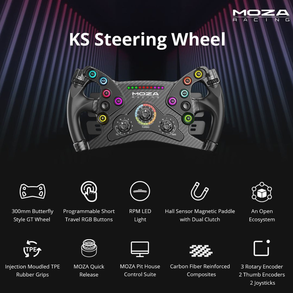 Volante sim racing Moza KS
