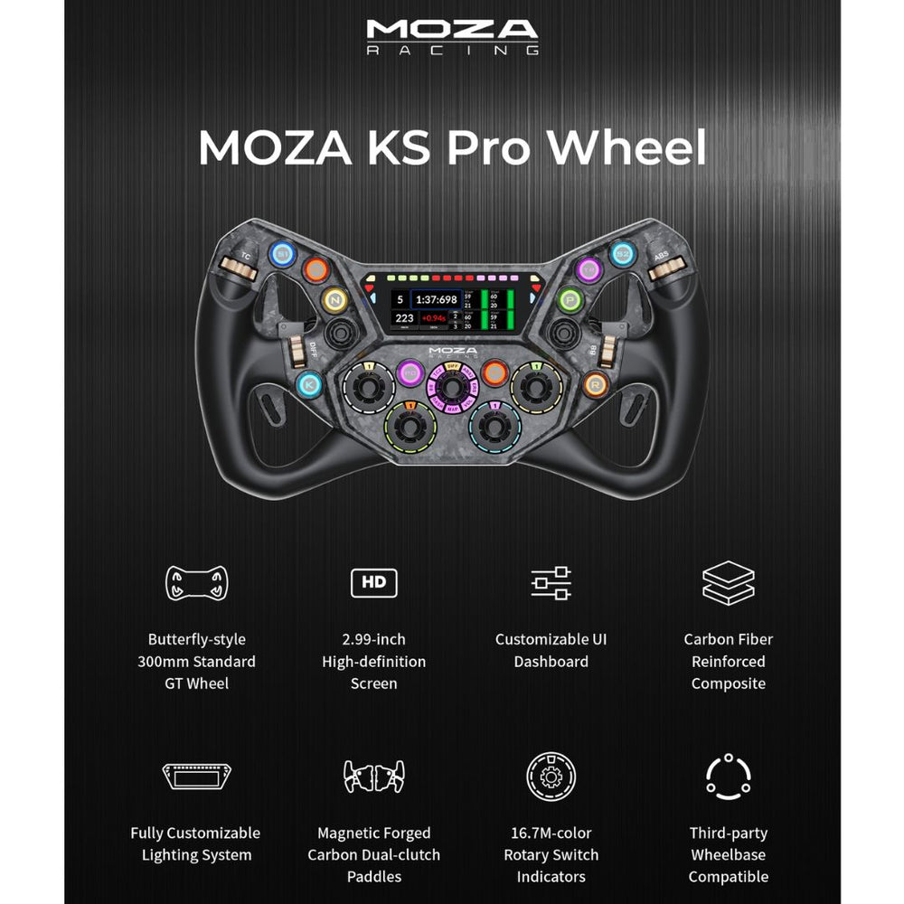 Volante sim racing Moza KS Pro