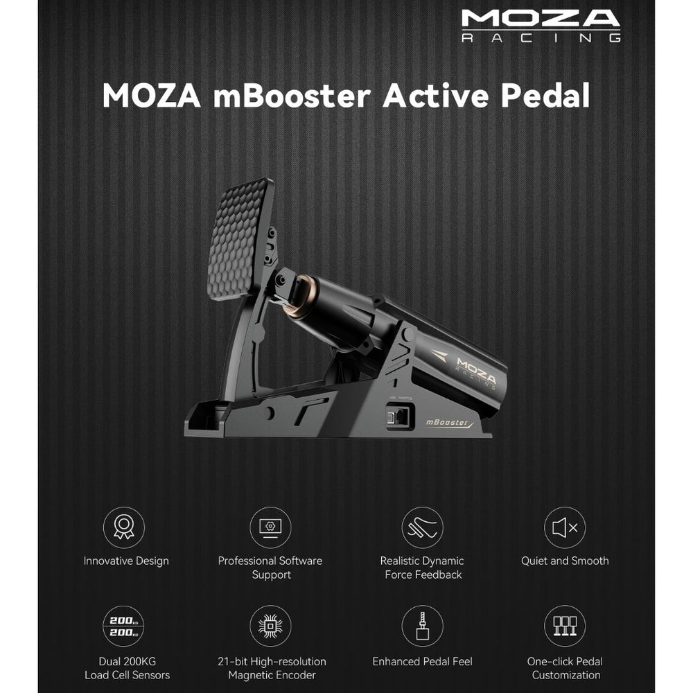 Pedale attivo sim racing Moza mBooster