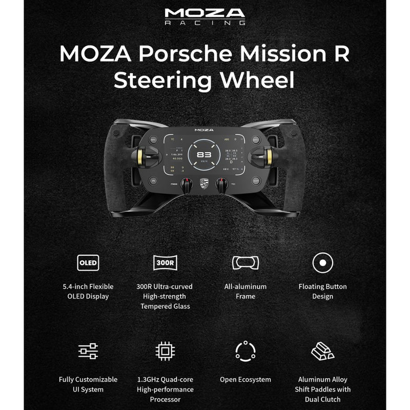 Carica immagine in Galleria Viewer, Volante sim racing Moza x Porsche Mission R

