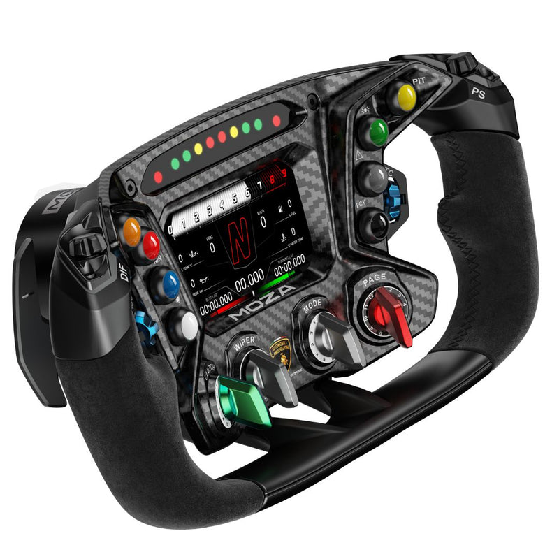 Carica immagine in Galleria Viewer, Volante sim racing Moza x Lamborghini Squadra Corse Essenza SCV12
