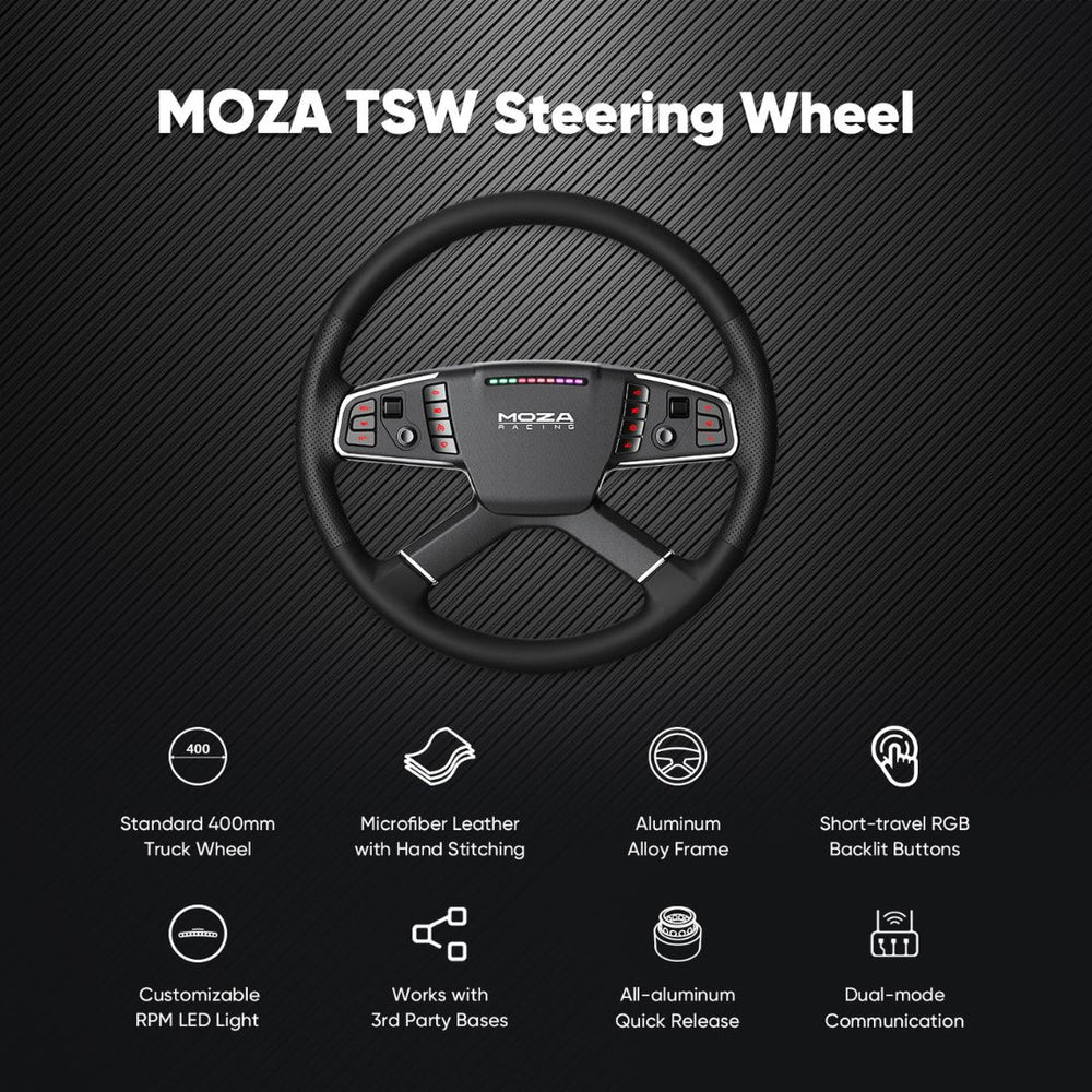 Volante sim racing Moza TSW