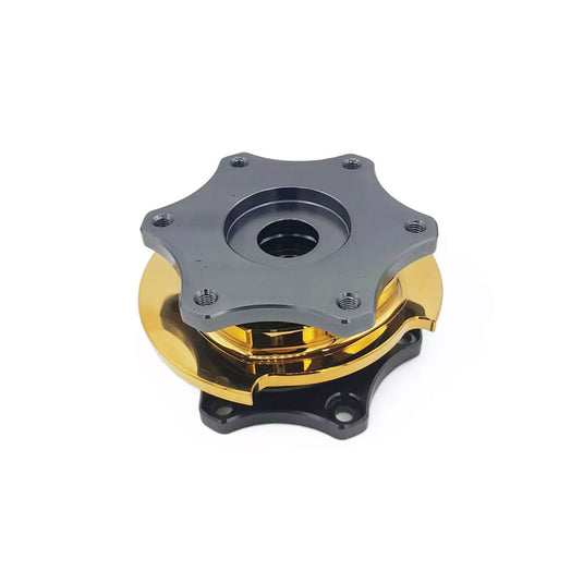 Mozzo di volante quick release OBP grigio/giallo